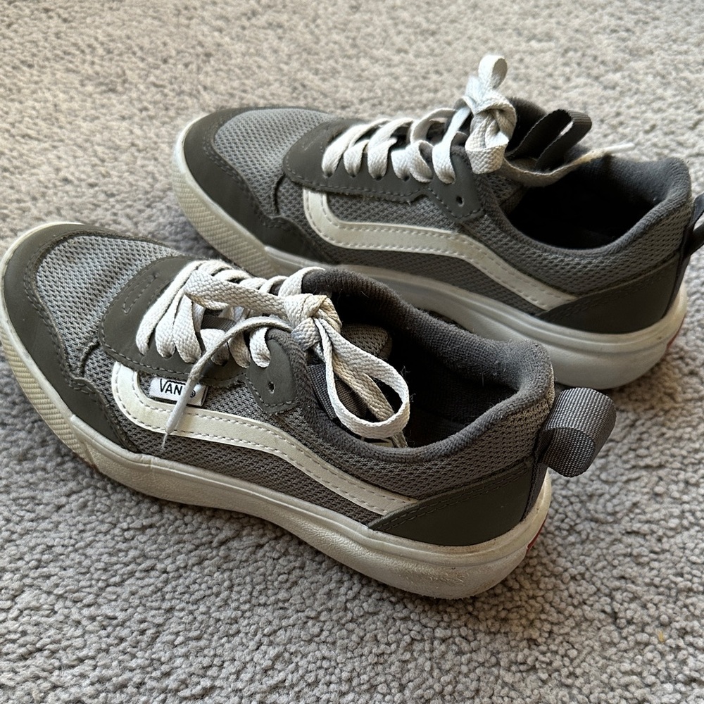Vans Charcoal and White Casual Sneakers